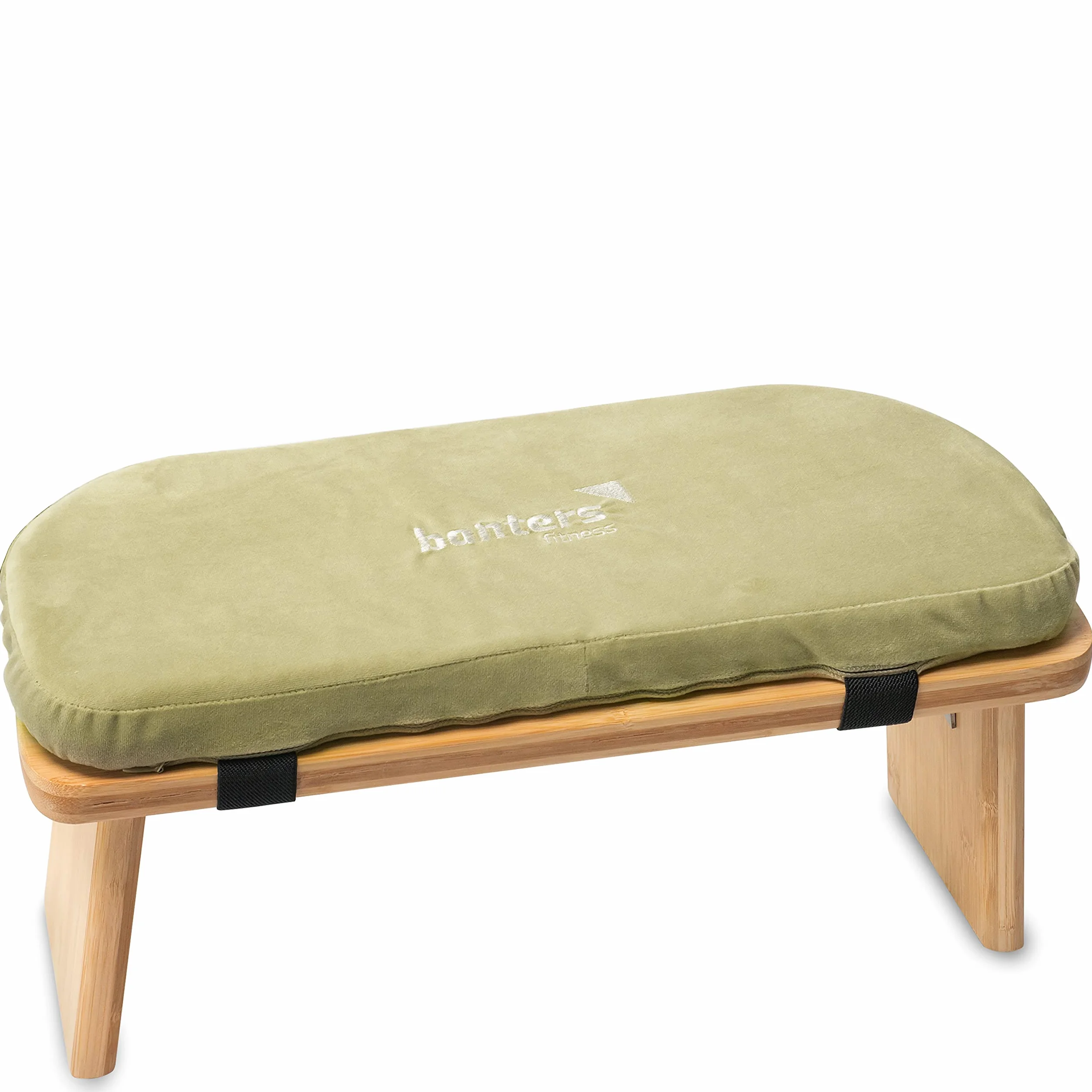 banters Meditationsbank aus Bambus, klappbarer Meditationshocker mit Kissen