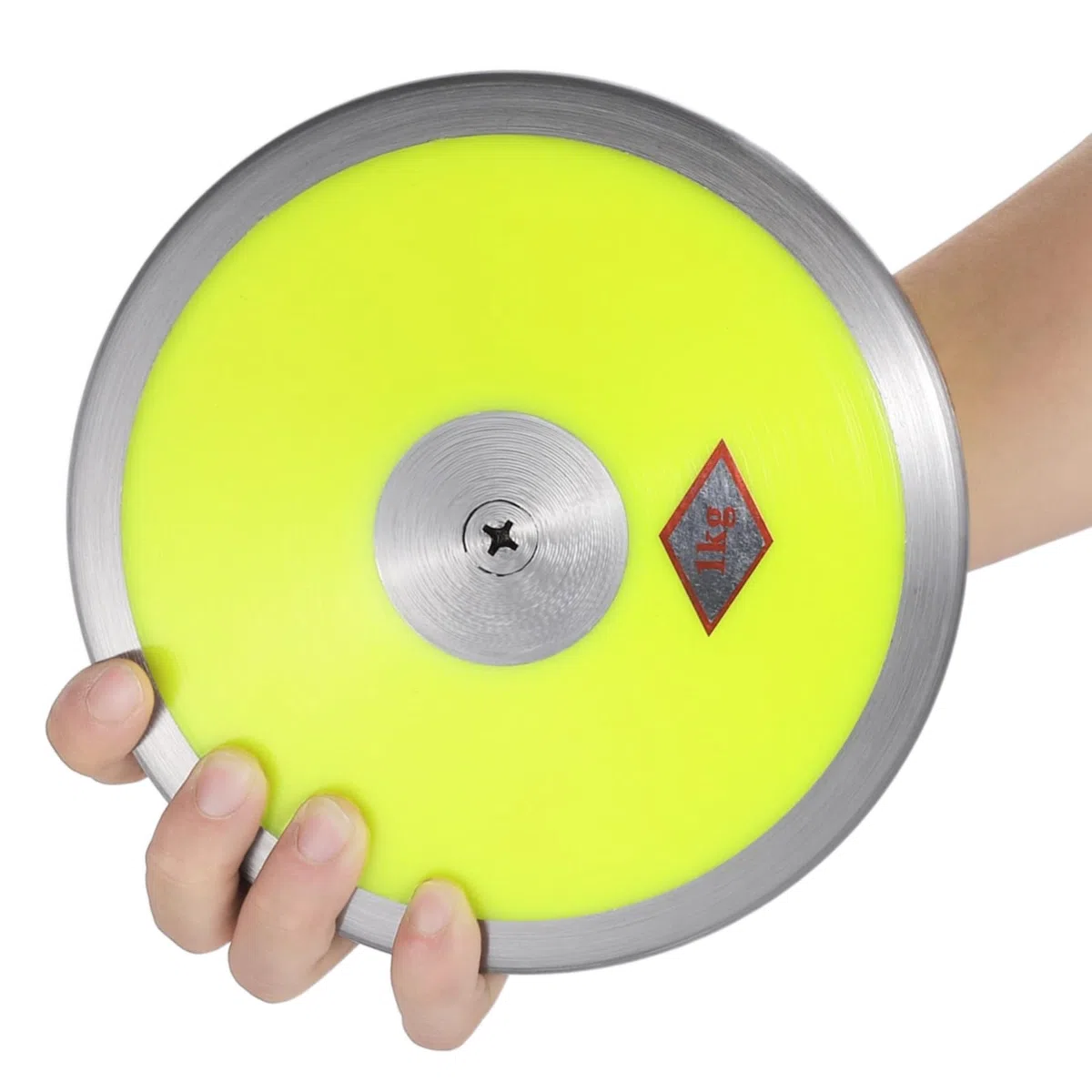 1 kg Sportdiskus Nylon Diskus mit Stahlrand und Mitte 1,0 kg Übungsdiskus Trainingsscheibe für Männer und Frauen Outdoor Wurfscheibe für Anfänger und Profis
