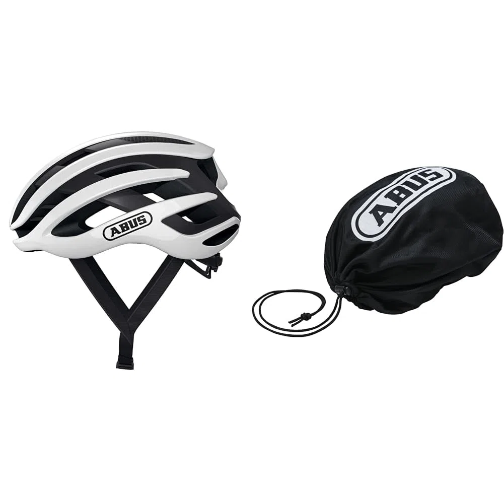 ABUS Rennradhelm AirBreaker - High-End Fahrradhelm & Unisex – Erwachsene Helmtasche Helm Zubehör, Velvet Black, Universal