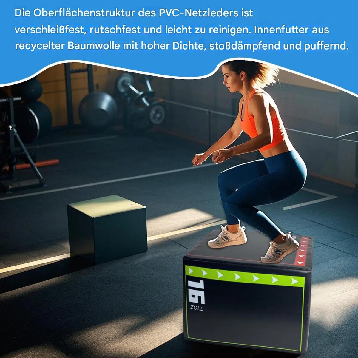Plyo-Box Aus Holz – Plyometrische Sprungboxen Fürs Fitnessstudio, MMA Step Power Krafttrainingsgerät | Trainingsbedarf Für Fitnessstudios, Trainingsausrüstung, Robuste Sprunggeräte Für Cardio-Krafttra