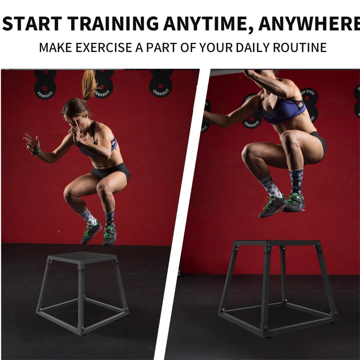 Plyometrische Sprungbox, Plyo Box Rutschfestes, Plyometric Box Aus Stahl, Tragbar Plyometrische Box Für Sprungtraining