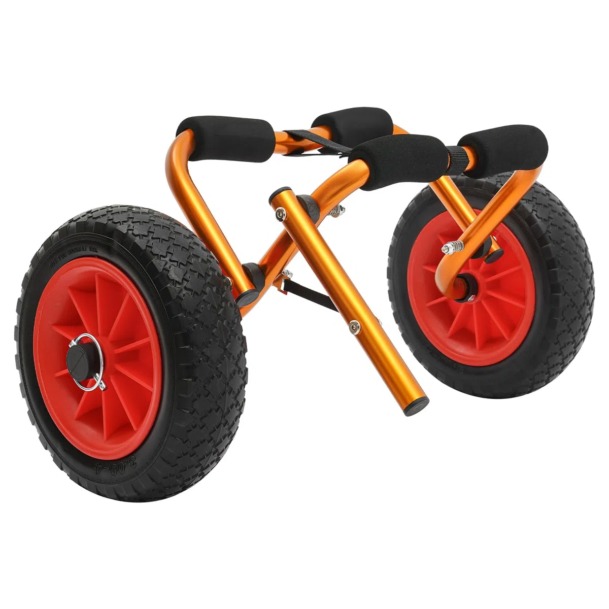 Kajakwagen Schlauchboot Sup Trolley Kajak Zubehör Transportwagen Klappbar Faltbarer Kajak-Wagen, 80kg Tragkraft, stoßdämpfende Sponge-Pads, für Kajaks, Kanus und SUPs