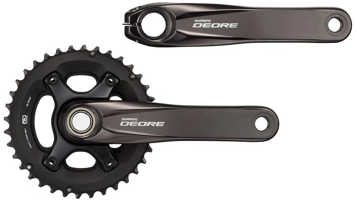 Shimano Deore MTB FC-M6000 Crankset 3x10-speed 40-30-22 Teeth Black 2019 Crank Set