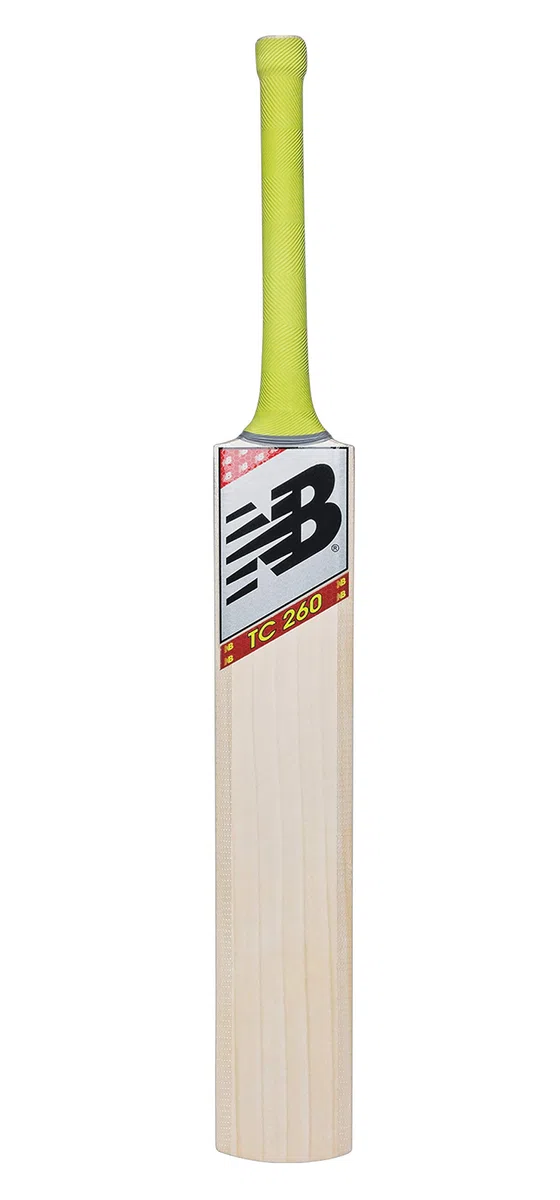 new balance Balance TC-260 Cricketschläger mit Schlägerabdeckung (2019-20 Edition) – kurzer Griff (volle Größe), TC-260 (Silber/Schwarz) (DC-280)
