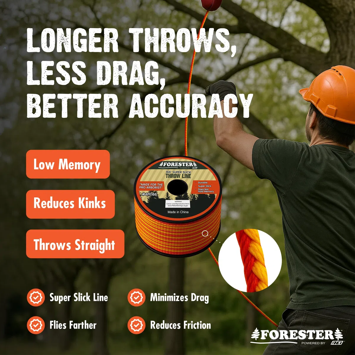 Forester 166 Foot Arborist Wurflinien-Set