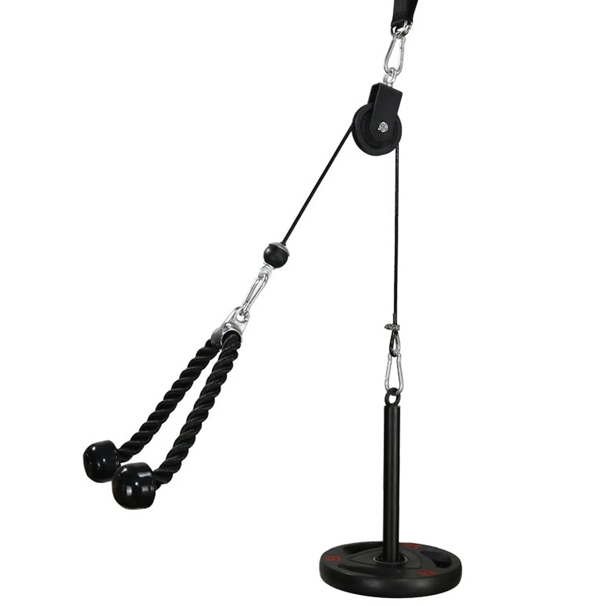 LFJ Fitness Latzug Gym Kabelzug Unterarmtrainer Arm-Krafttraining Trizeps Seil Gewicht Fitnessgerät Trainer DIY Latzugturm für Zuhause Sportgeräte Fitness Kabelmaschine