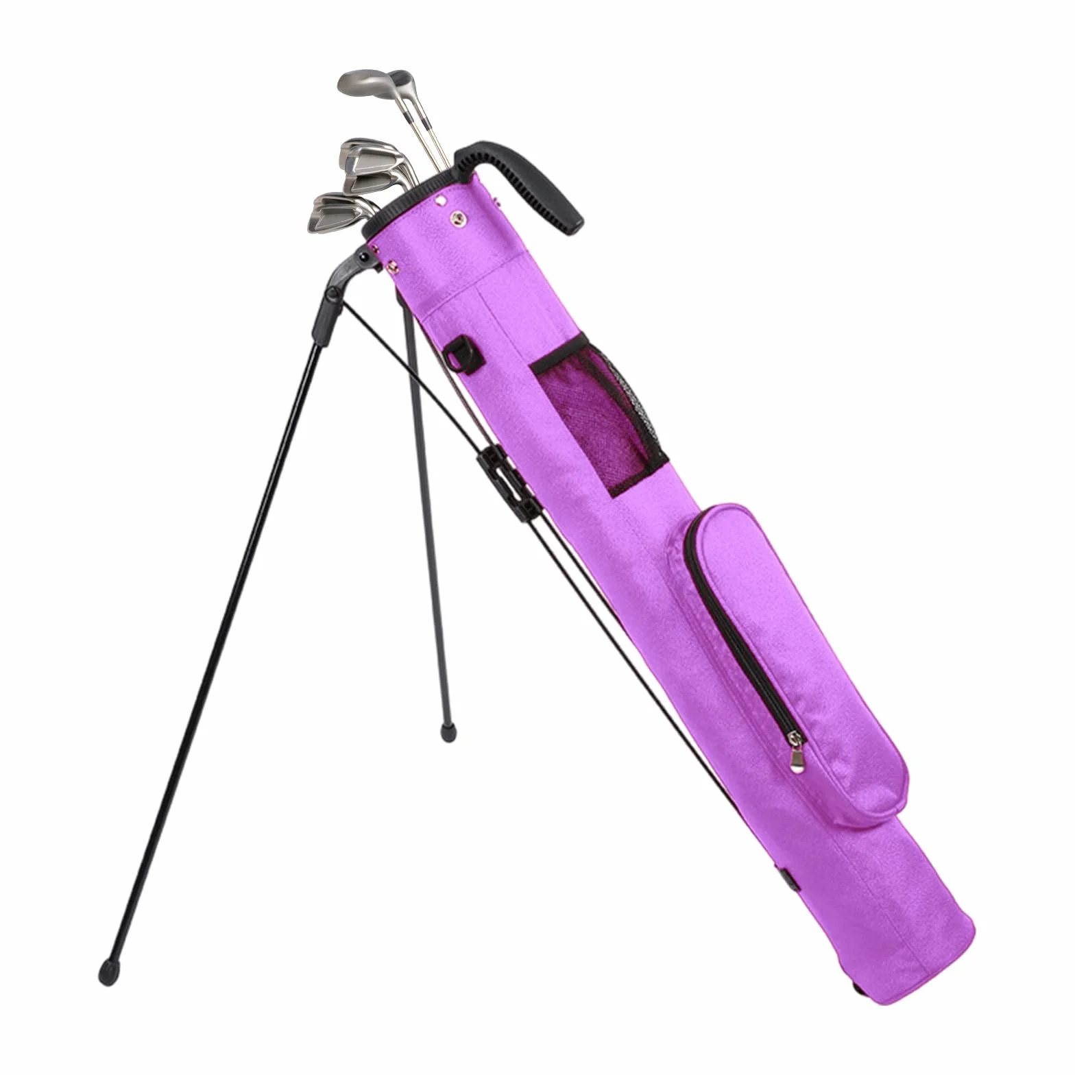 Golf Bag mit Ständer, Golfbag Range Bag Tragetasche mit Riemen Tasche 2-Wege-Teiler 3 Taschen, Golftasche für Herren Damen für die Driving Range, Par 3, und Executive Kurse