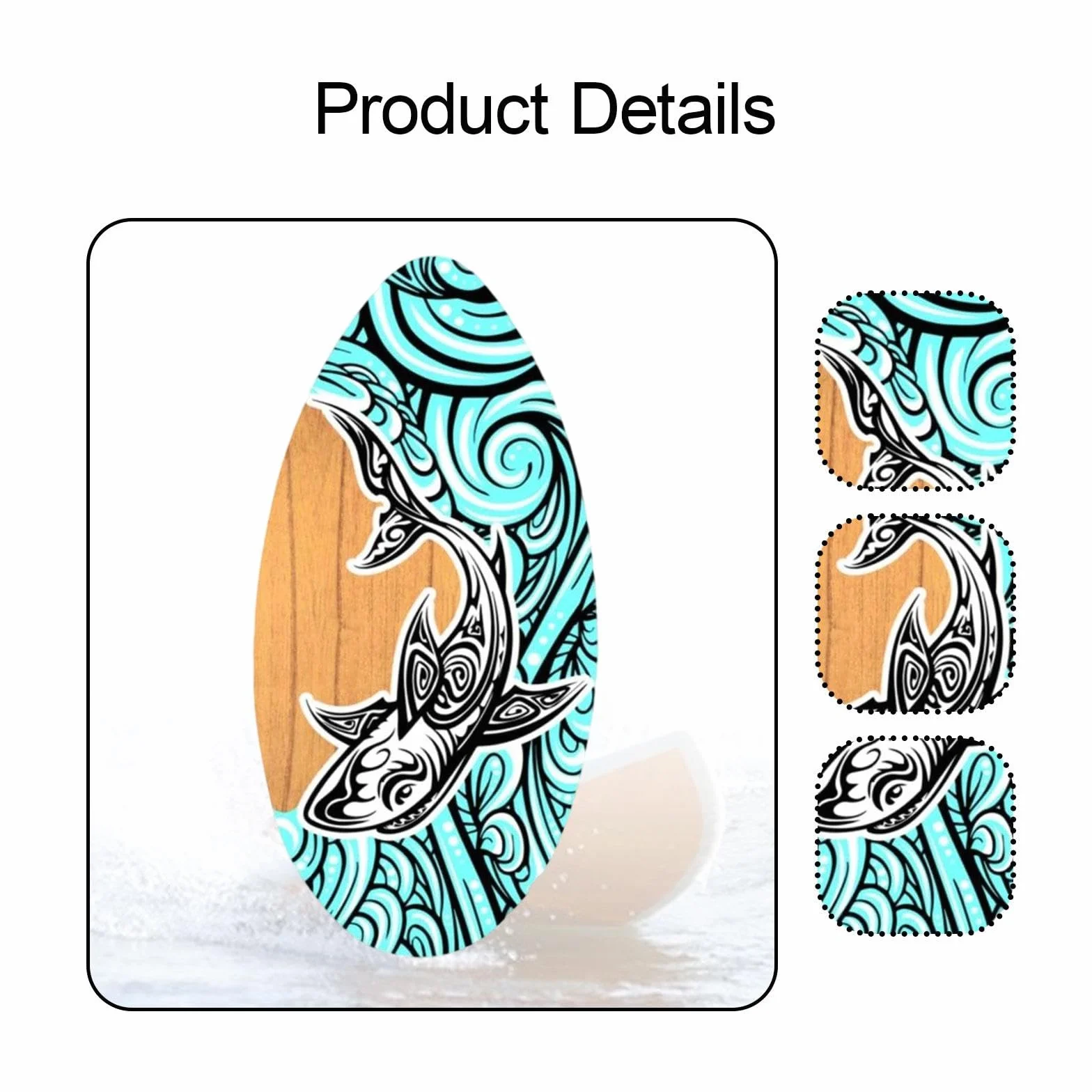 Gralara Skimboards fürs Surfen, Skimboard Surfbrett Holz Wellenbrett, Strand Sandbrett Holz Skimboard, Skimboard Flachwasser Strandspielzeug für Anfänger Jungen Mädchen Universal Kinder Teens