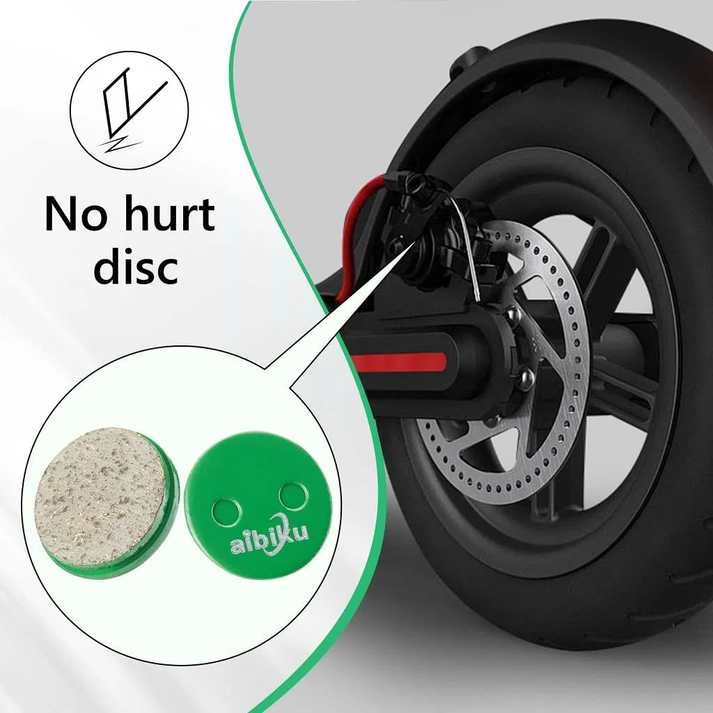 aibiku 2 Paare Keramik bremsbeläge für Xiaomi M365 Electric Scooter - E Scooter Zubehör Einzelteile