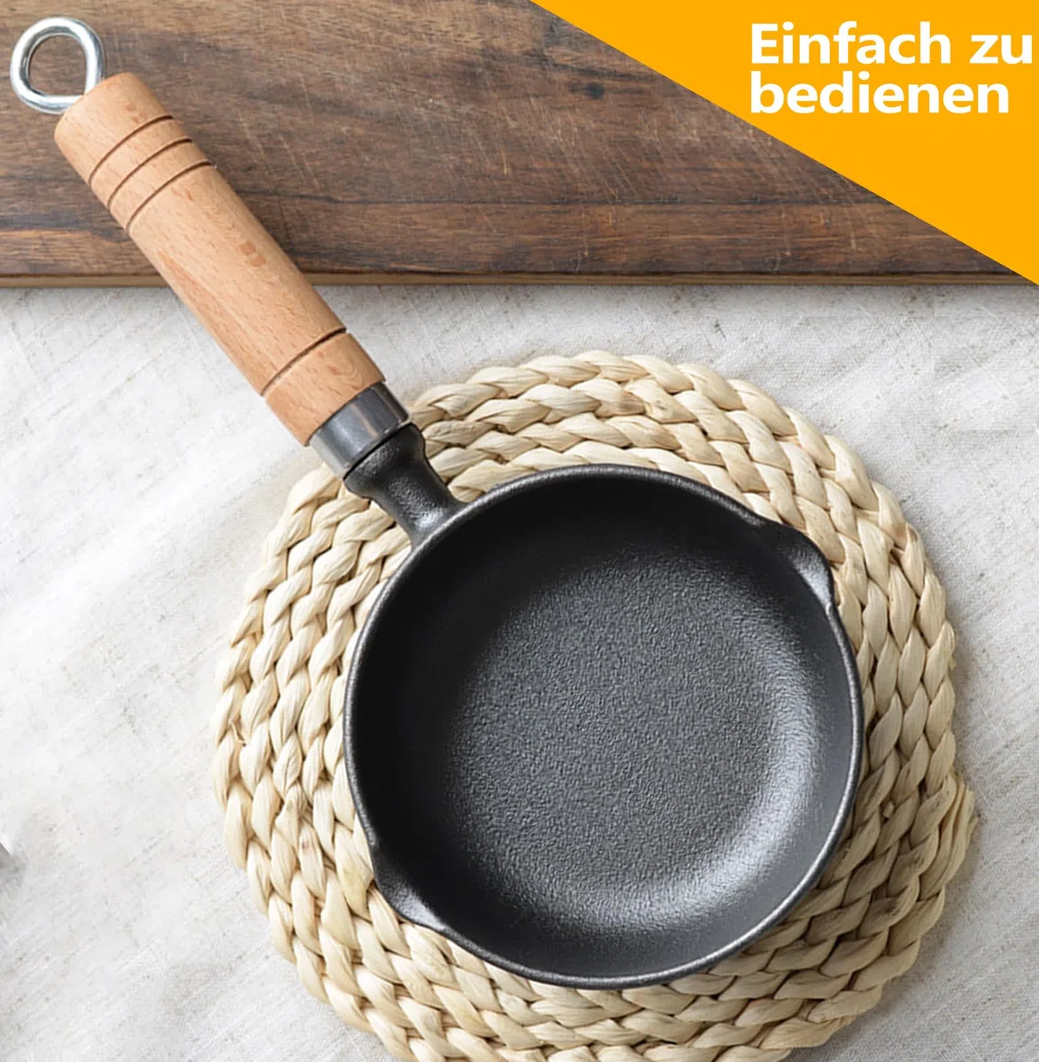 Mini Pfanne Antihaftbeschichtete Kleine Ø 11 cm, Induktion Antihaft Pfanne Spiegeleipfanne, Eierpfanne, Hitzebeständig, Antihaftbeschichtet, Tragbar, für Kochen Camping, Induktionsherd