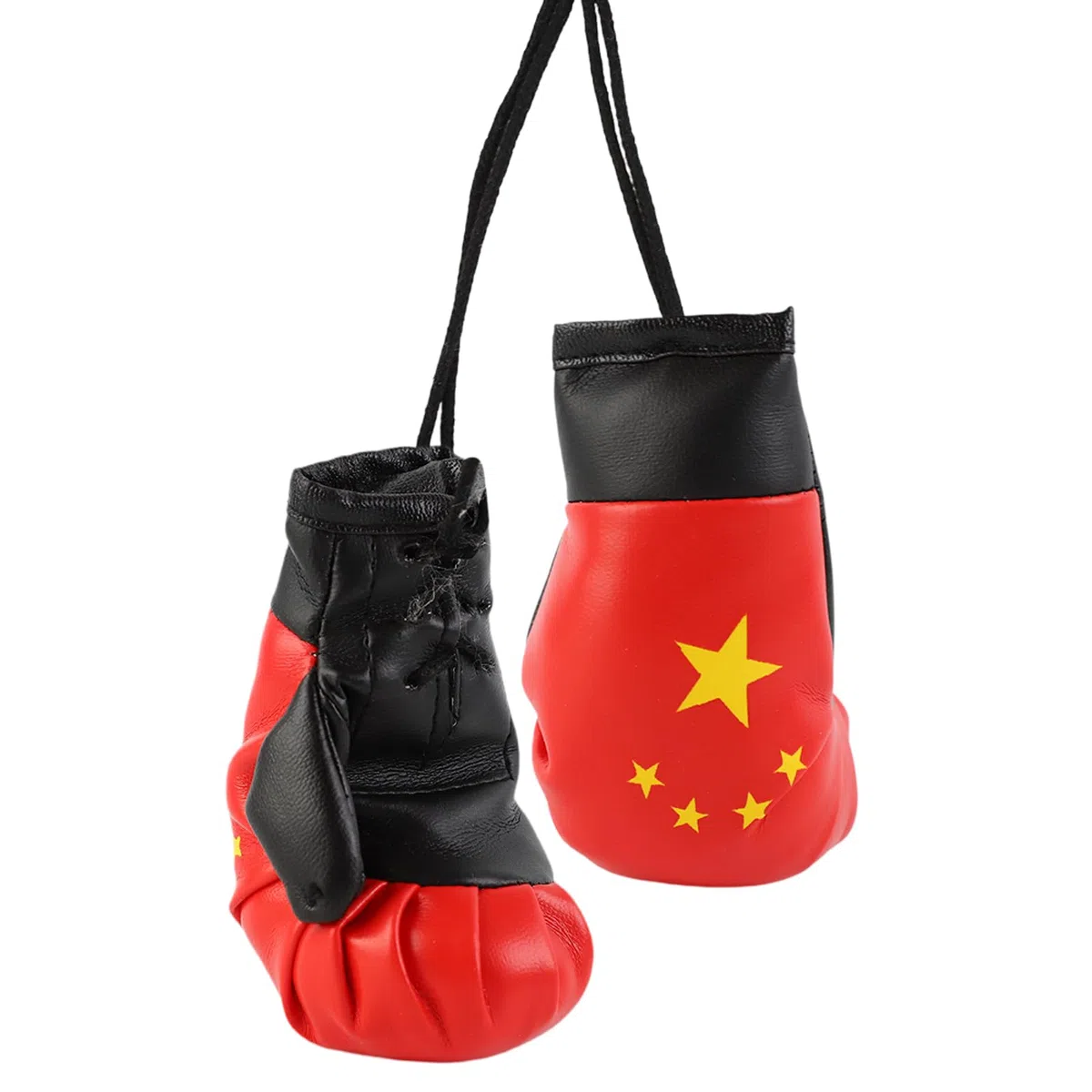 Mini Boxhandschuhe fürs Auto, Boxing Gloves, Autospiegel Anhänger, Flaggendesigns Schlüsselanhänger, Rückspiegel, Boxhandschuhe Deko fürs Auto, Innenspiegel Accessoires, Geschenk (China)