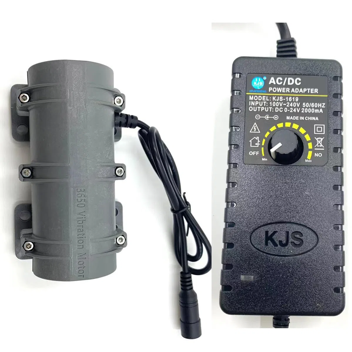 3800 RPM Mini Vibrationsmotor, DIY Tragbarer Massagegerät Vibrationsmotor Ersatzteile Einstellbarer Energiesparender Elektrischer Vibrationsmotor für Massagebett und Stuhl (DC 24V 0.3A 6W)