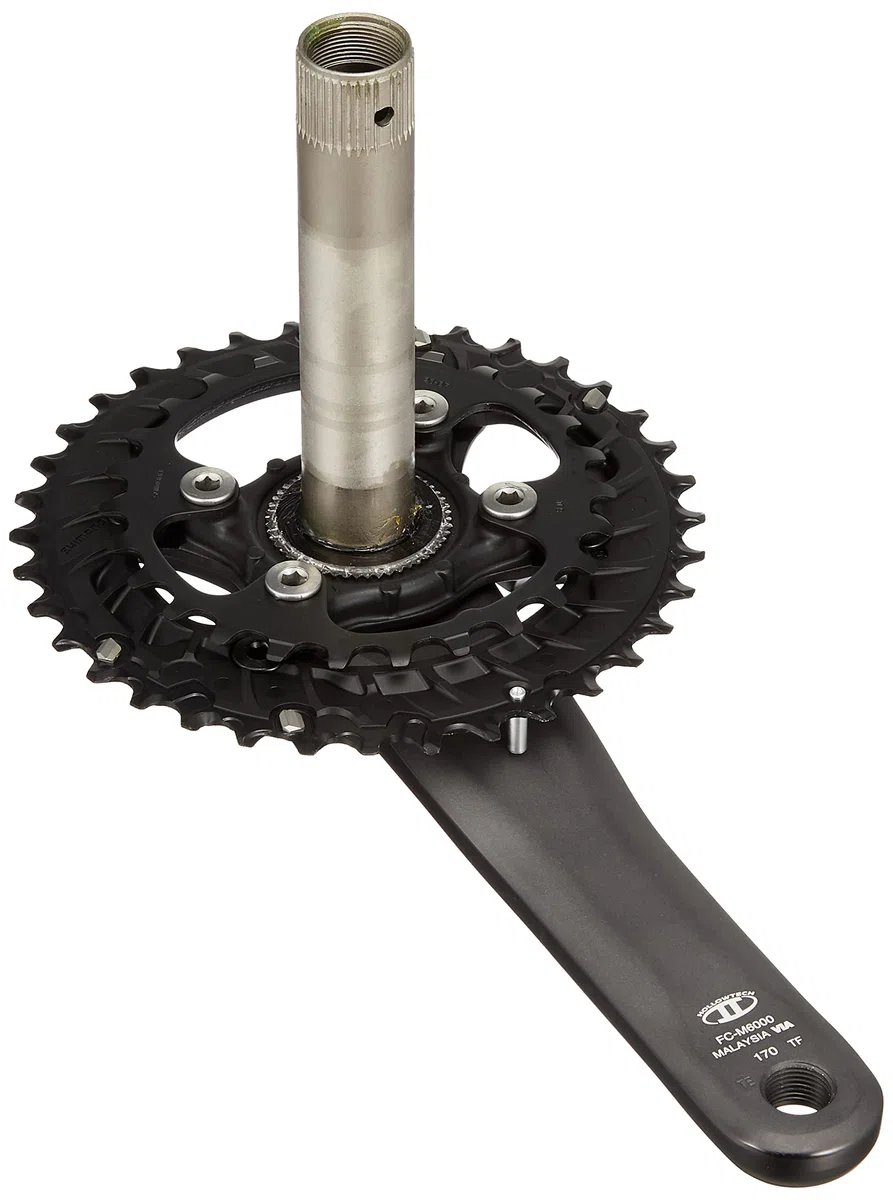 Shimano Deore MTB FC-M6000 Crankset 3x10-speed 40-30-22 Teeth Black 2019 Crank Set