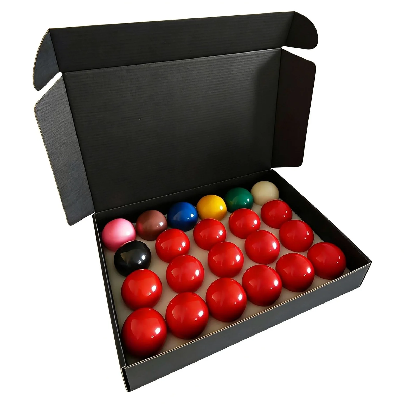 Snooker Kugeln Set, 22 Stück 52,5 mm Snooker Balls Set Harz Britisches Billardkugeln Set, 15 Rote, 6 Farbige und 1 Weiß Kugel