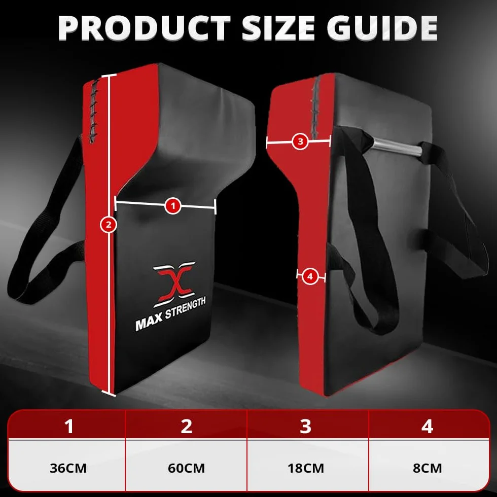 MAXSTRENGTH Rugby Hit Shield Heavy Duty Professional Grade Tackle Wedge Hit Shield Pad High Density Foam Wedge Rucking Tackle Shields (Rot/Schwarz, Einzel)
