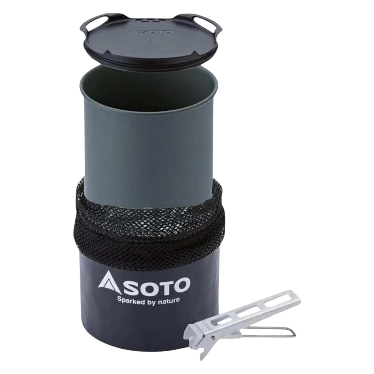 SOTO Thermolite Grau - Stabiler robuster Aluminium Topf, 750ml, Größe 750 ml - Farbe Grey